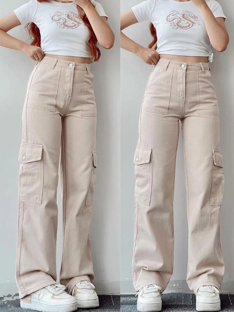PREMIUM WIDE LEG CARGO PANTS