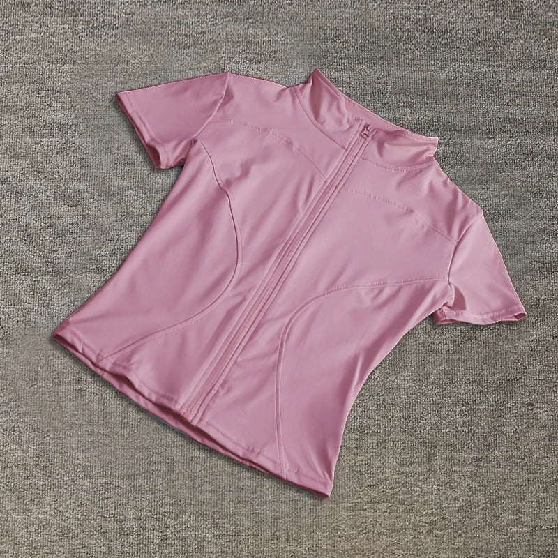 WOMEN'S ZIP-UP ACTIVE TEE