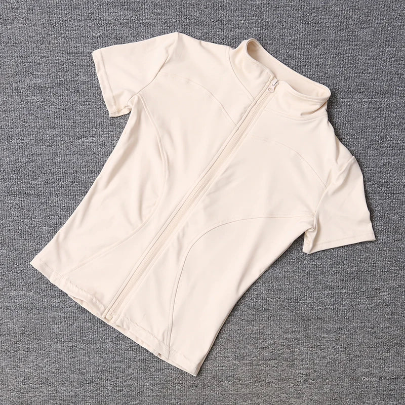 WOMEN'S ZIP-UP ACTIVE TEE