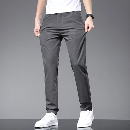 Spring Summer Thin Men's Slim Casual Pants