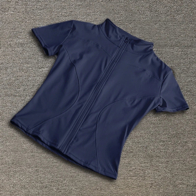 WOMEN'S ZIP-UP ACTIVE TEE