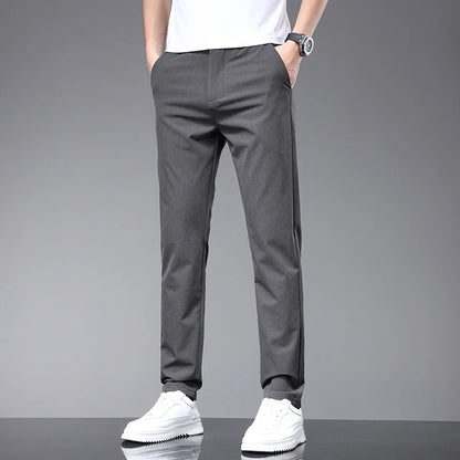 Spring Summer Thin Men's Slim Casual Pants