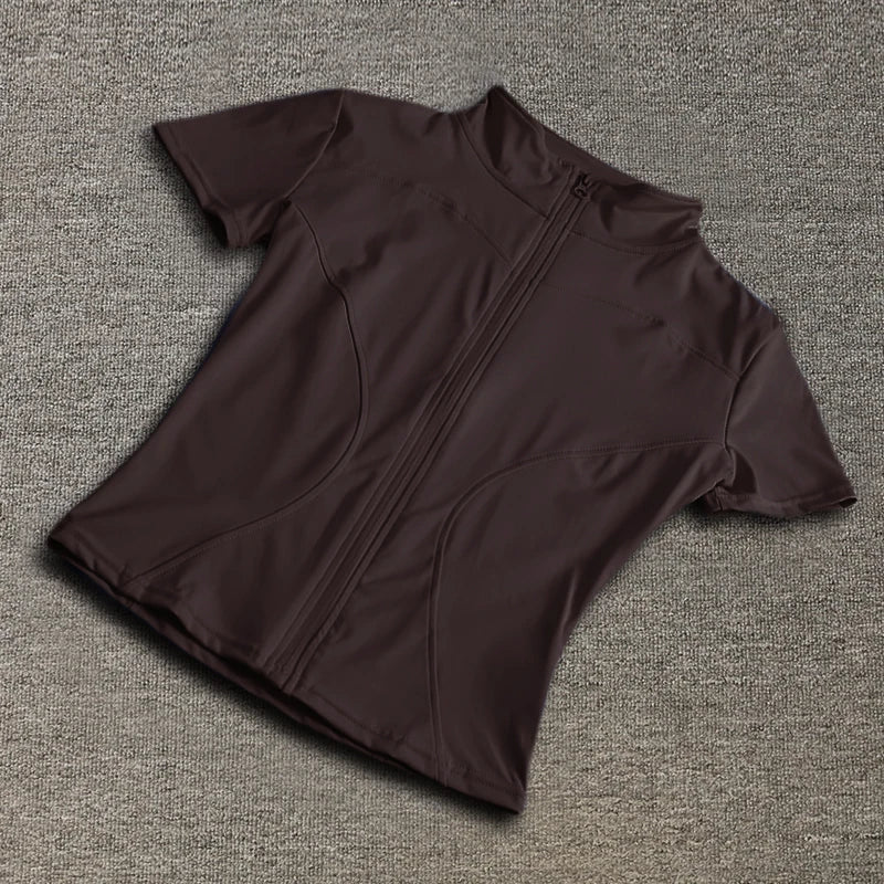 WOMEN'S ZIP-UP ACTIVE TEE