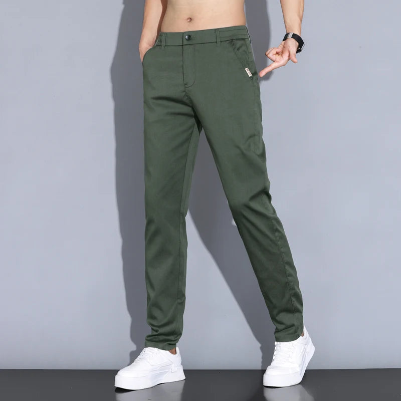 Summer Thin Men Straight Casual Men's Pants