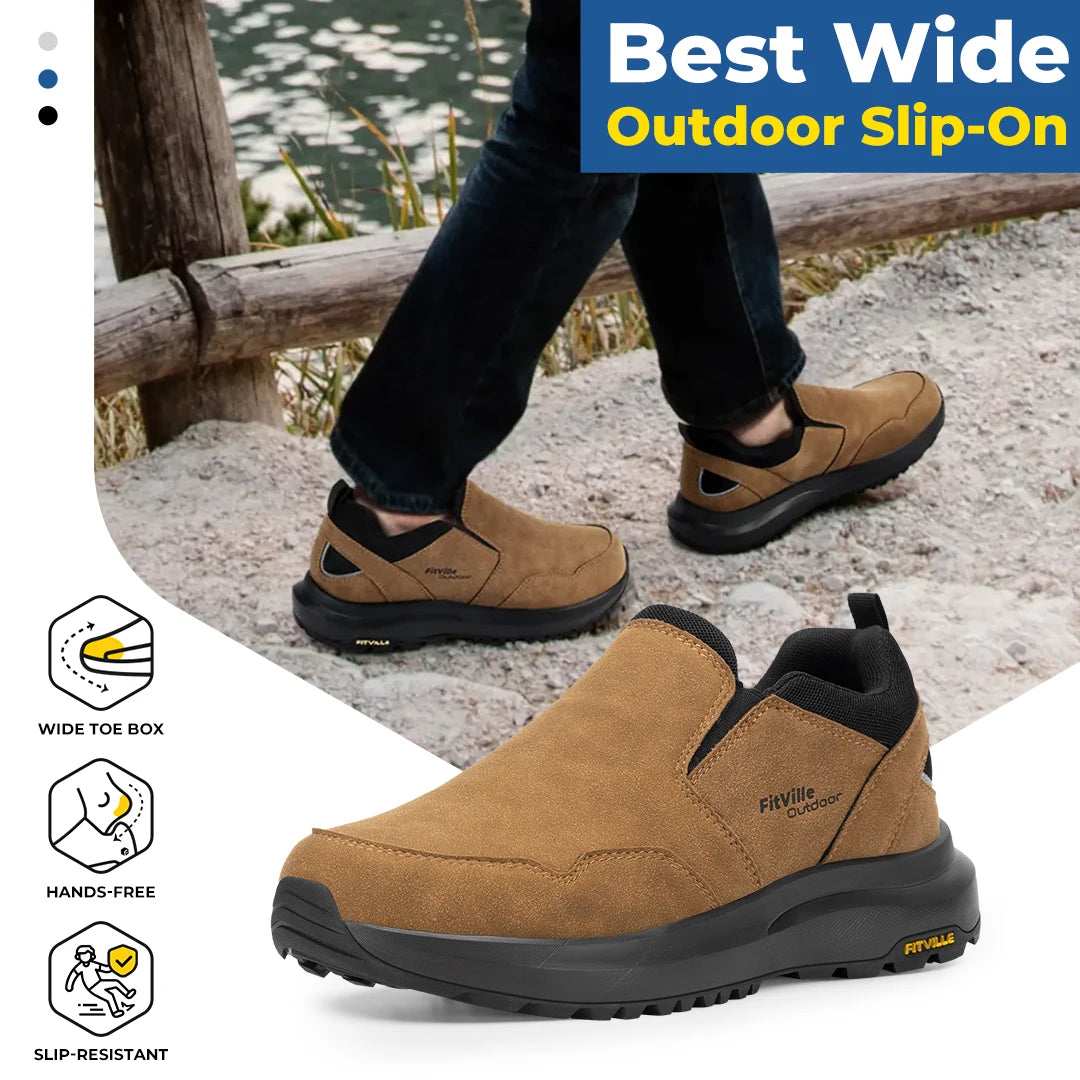 Wide Hiking Comfortable Men's Shoes