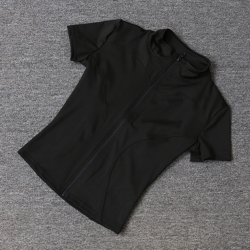 WOMEN'S ZIP-UP ACTIVE TEE