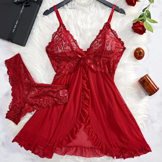 TRANSPARENT CAMI SET