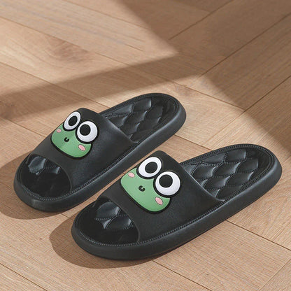 BEACH SLIDES WITH FROG DESIGN