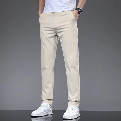 Spring Summer Thin Men's Slim Casual Pants