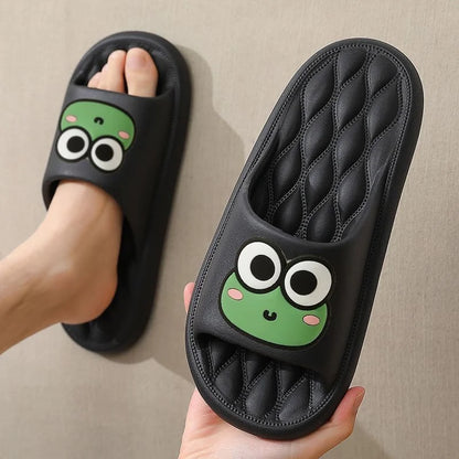 BEACH SLIDES WITH FROG DESIGN
