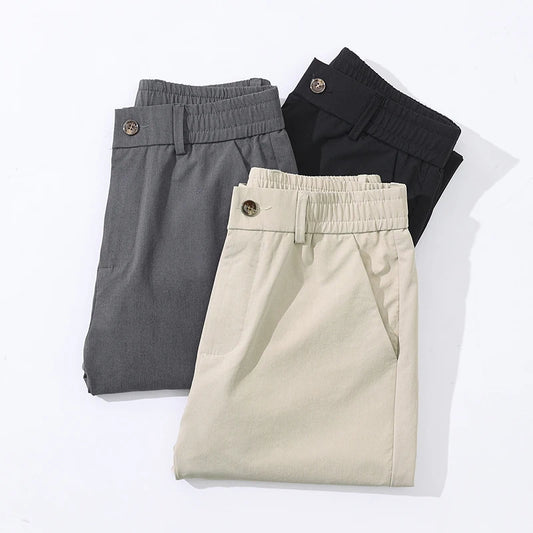 Spring Summer Thin Men's Slim Casual Pants