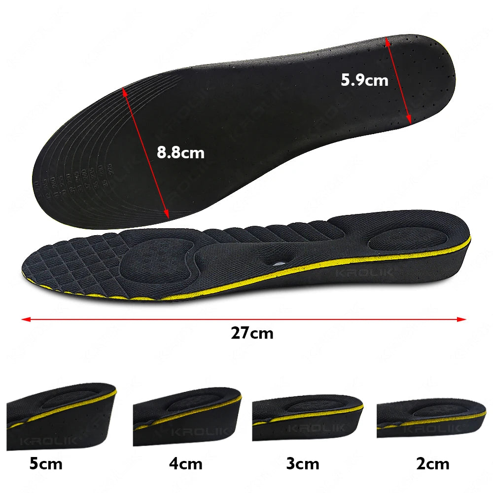 2/3/4/5 Cm Height Increase Invisible Insoles