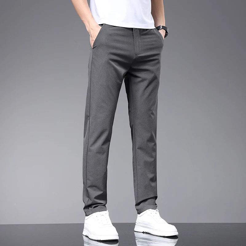 Spring Summer Thin Men's Slim Casual Pants